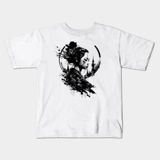 Woman Ink Art Kids T-Shirt